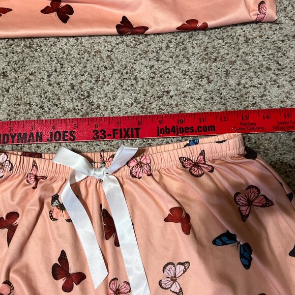 Butterfly Print Cami Top & Bow Front Shorts PJ Set - Picture 7 of 7